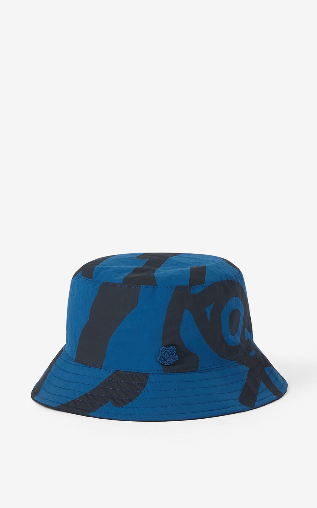 Kenzo Reversible K Tiger Bøttehat Dame - Blå DK-535930